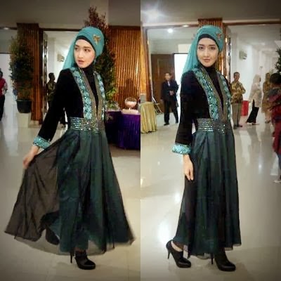  Gaun  Pesta  Muslimah Modern Terbaru 2014  Fashion DesainKu