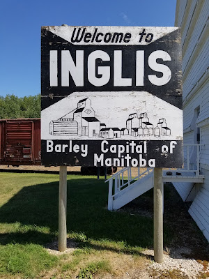 Inglis Manitoba town Sign.