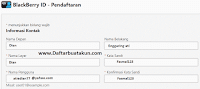 Daftar blackberry id