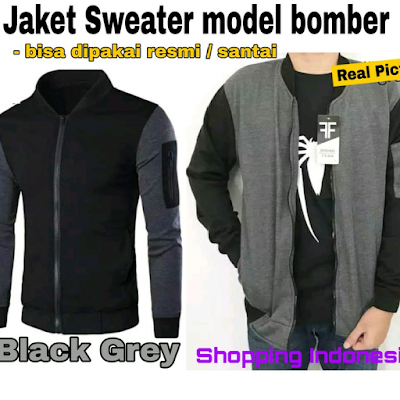 Jaket sweater model bomber kick sogar bahan cotton fleece tebal hangat , jaket bomber pria , jaket sweater bomber , harga jaket pria