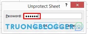 Cách khoá Sheet hoặc một vùng nội dung của Sheet trong Excel