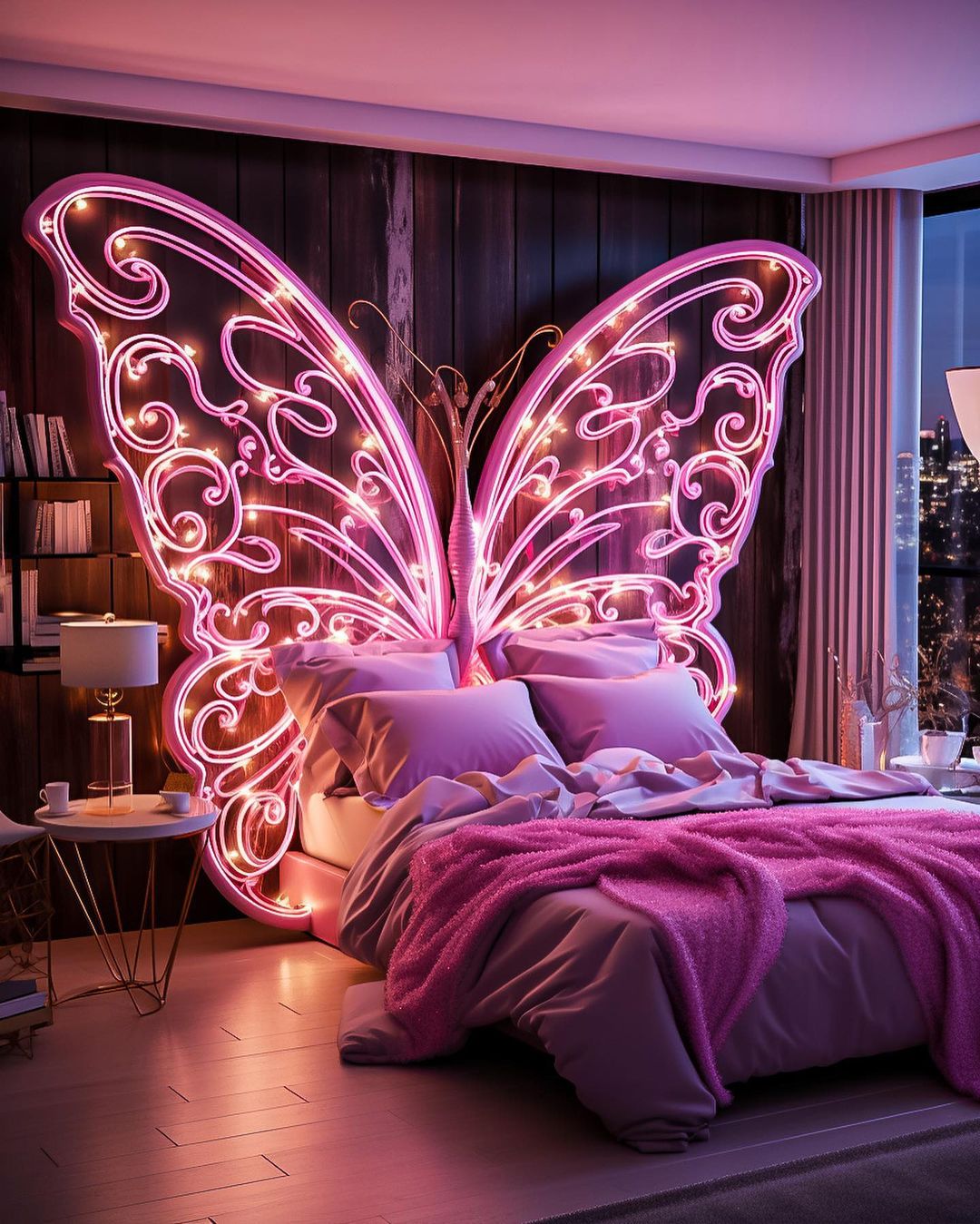 Pink Butterfly themed furniture