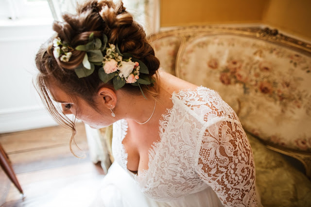 coiffure mariage, La petite boutique de fleurs, fleuriste mariage Lyon