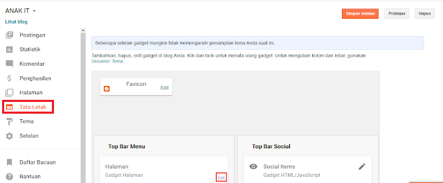 Cara Membuat Halaman Statis di Blogger dan Penjelasannya