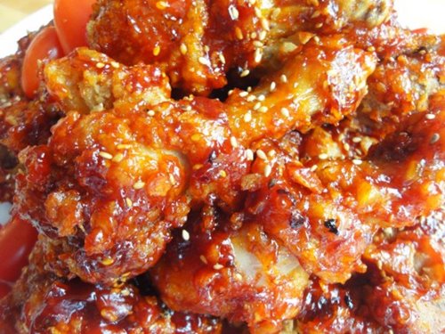 Resep : Sweet, Sour, & Spicy Korean Fried Chicken - Ayam 