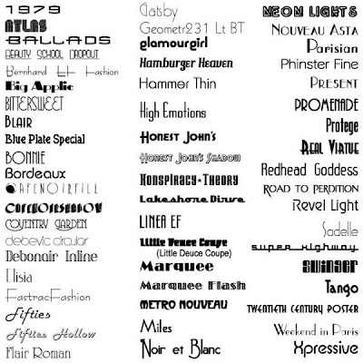 retro fonts