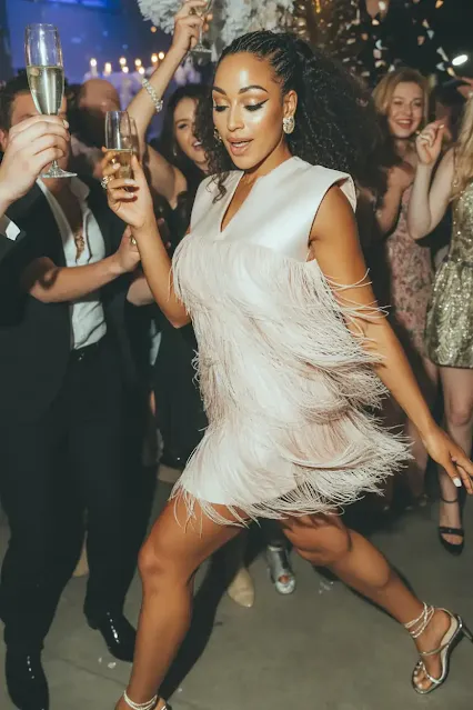 Fringe or Feathered Statement Dress