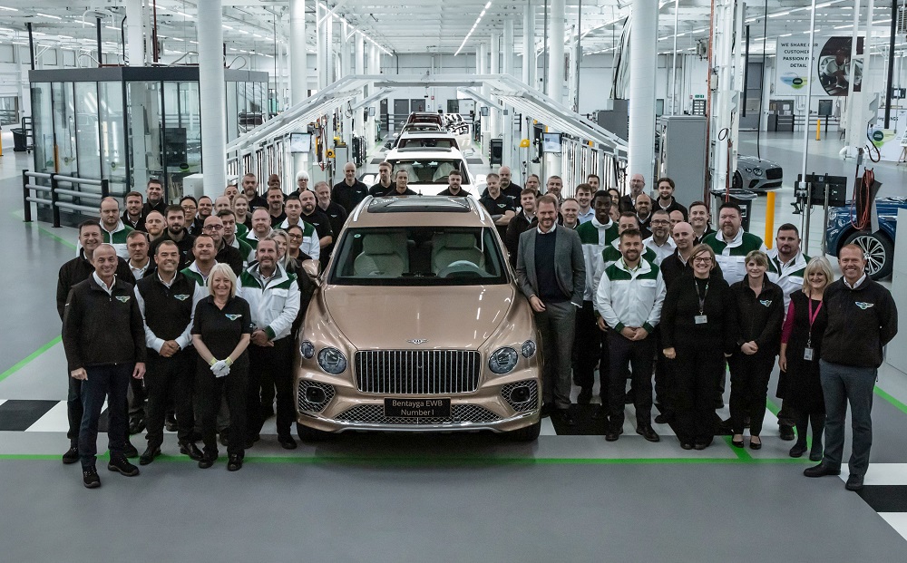 Bentley starts series production of Bentayga Extended Wheelbase