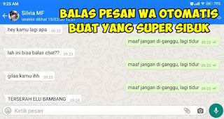 Cara Mengirim Balasan Chat Whatsapp Secara Otomatis Terbaru