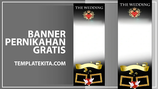 Banner Wedding CDR : Download Banner Pernikahan CDR Gratis