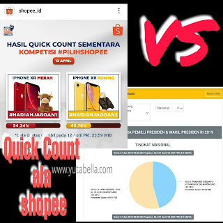 Real count KPU dibanding quick count shopee