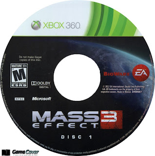 Capa Label Mass Effect 3 Xbox 360