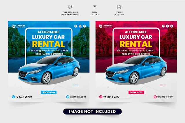Automobile business promotion template free download