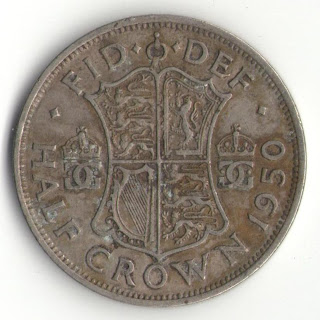 england half crown 1950