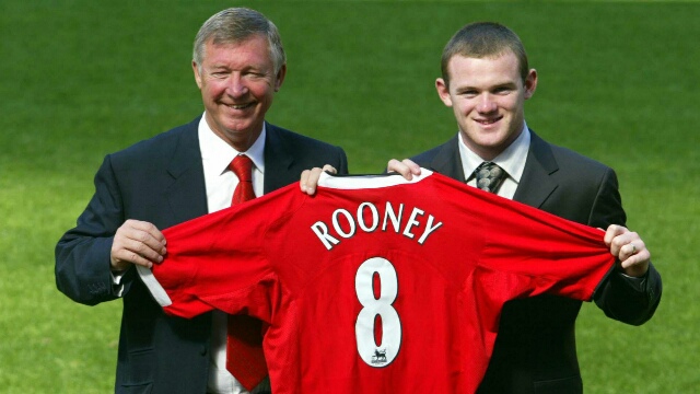 Sir Alex Ferguson and Wayne Rooney 