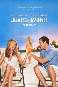 just go with it review, just go with it, just go with it trailer, the eagle, moviefone, adam sandler