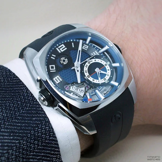 Cyrus Klepcys Alarm with Blue Dial