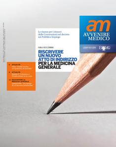 am Avvenire Medico 2017-02 - Aprile 2017 | TRUE PDF | Mensile | Professionisti | Medicina | Salute
am Avvenire Medico è l’house organ della Fimmg Federazione Italiana Medici di Medicina Generale, Medici di Famiglia, Medici Continuità Assistenziale, Medici Emergenza Sanitaria e Medici Dirigenza Territoriale.
am Avvenire Medico è il mezzo più efficace per contattare la totalità dei medici di medicina generale e delle guardie mediche.
am Avvenire Medico ha periodicità mensile per un totale di 10 numeri l’anno. La tiratura media è di 45.000 copie. La tiratura straordinaria è prevista in occasione del Congresso Nazionale della Fimmg.
am Avvenire Medico è testata leader della medicina generale italiana, in quanto diffuso presso il target dei 45.000 medici di medicina generale che raggiunge presso il loro domicilio.