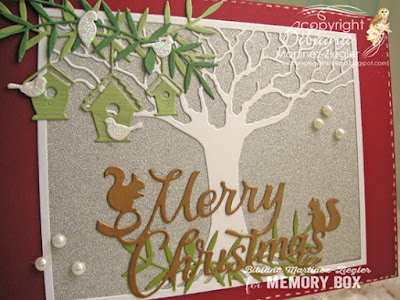 christmas stretching your dies card side view