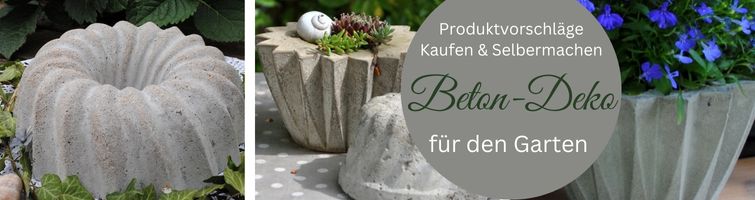 Beton Deko für den Garten