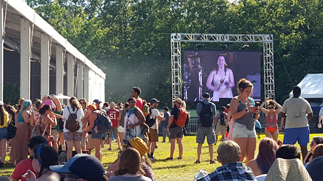 Car Seat Headrest with cowbell girl aka Andrea - Bonnaroo Chris 2017