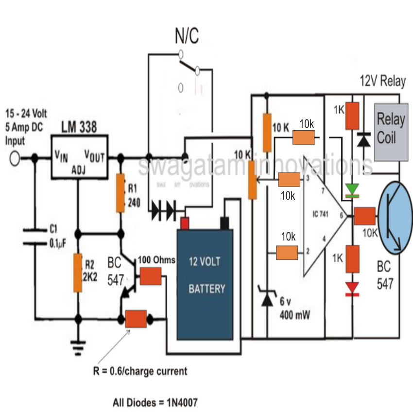 Solar Battery Charger Circuit Diagram Pdf - Build A Solar Panel Voltage Regulator Charger Circuit At Home Electronic Circuit Projects - Solar Battery Charger Circuit Diagram Pdf