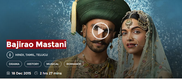 Bajirao Mastani (2015) Full DvDRip Hindi Movie Free Download