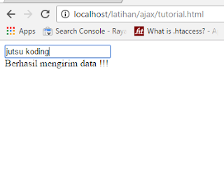 cara menggunakan ajax di jquery
