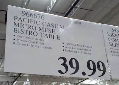 Deal for the Pacific Casual Micro Mesh Dining Bistro Table at Costco