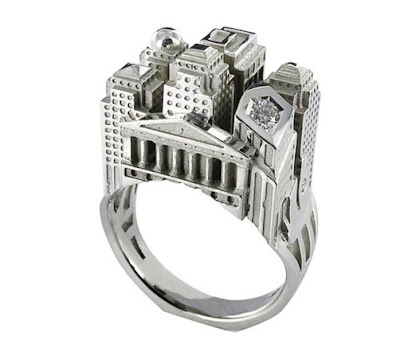 City And Building Shape Beautiful, Creative And Stylish Ring Collection