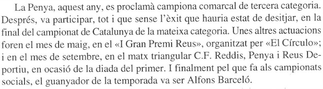 Nota del libro Els Annals de l'Orfeó Reusenc (1918-1993), temporada 1950/51