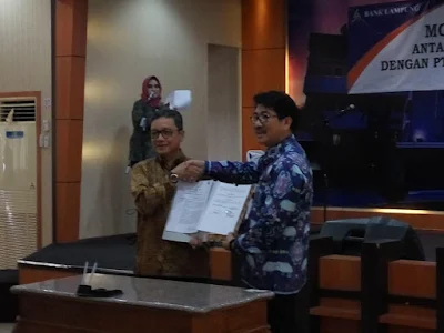 Pemprov dan Bank Lampung Tandatangani MOU Aplikasi e-Budgeting