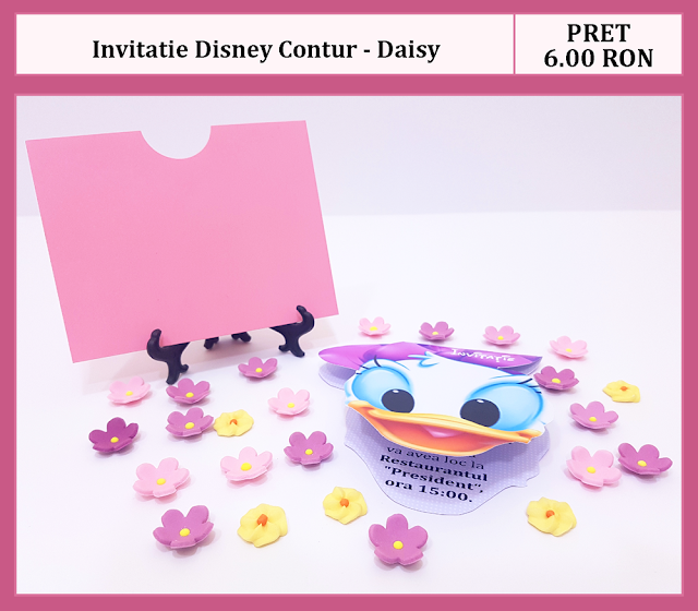 invitatii botez contur Daisy