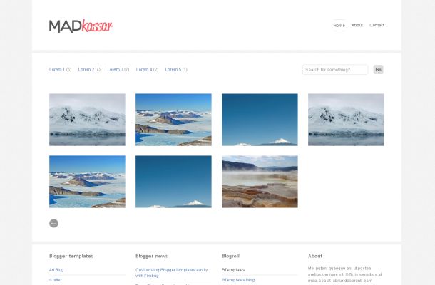 Free Photos Gallery Slider Blogger Layout Template