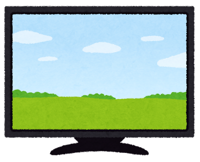 液晶テレビのイラスト