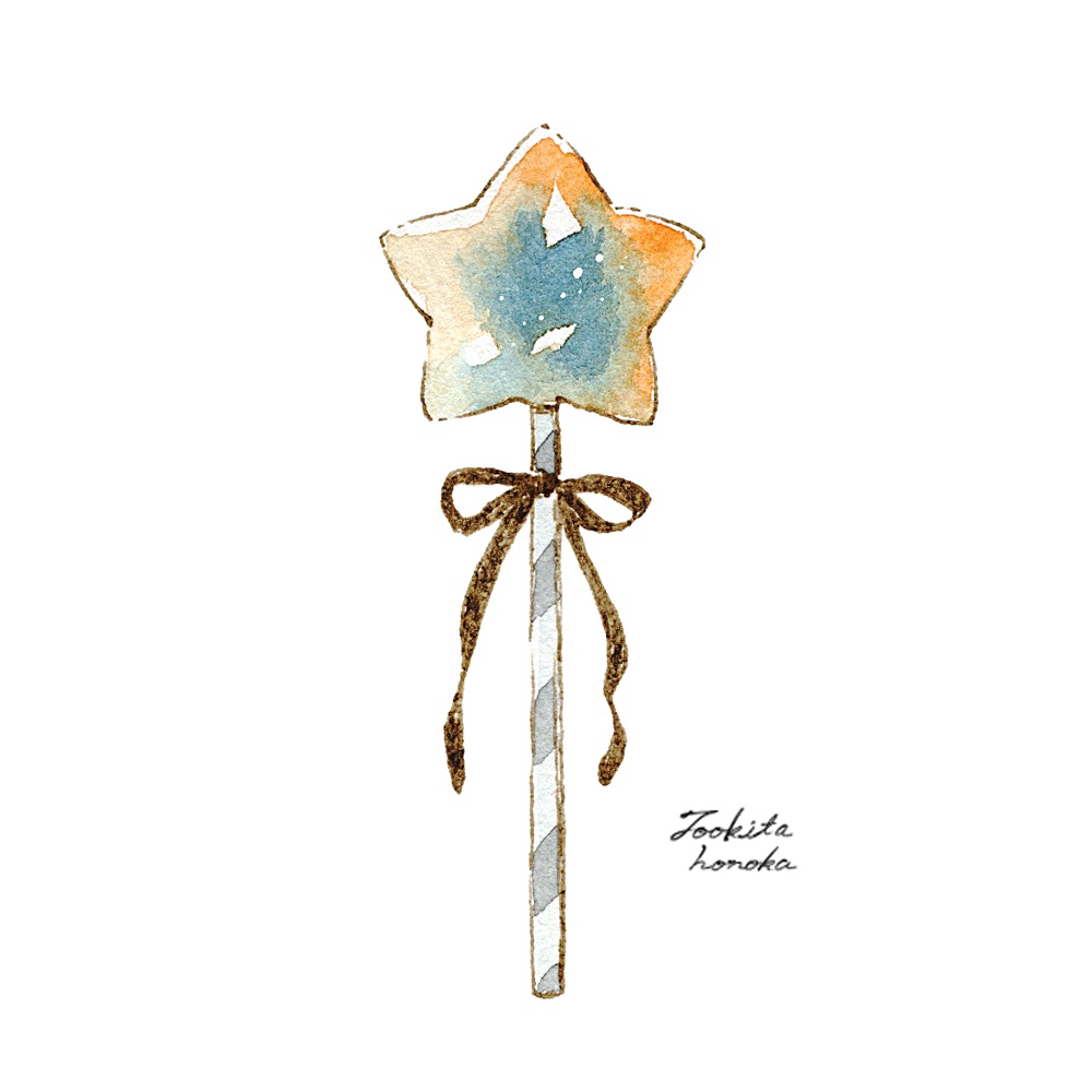 フリーアイコン 星のスイーツ 無料配布 シンプルかわいい星の棒キャンディーのお菓子 のイラスト ツイッター インスタ Line各sns用フリー素材 遠北ほのかのイラストサイト
