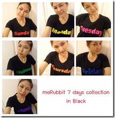 เสื้อคอวีสีดำ 7 วัน