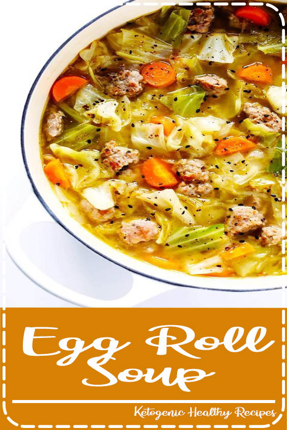 This Egg Roll Soup recipe brings together all of those irresistible egg roll flavors we love -- cabbage, pork, carrots, ginger, and more -- in a yummy soup!