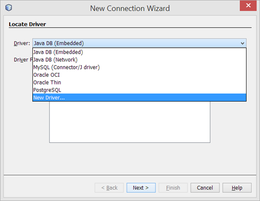 Netbeans agregar driver jdbc HSQLDB