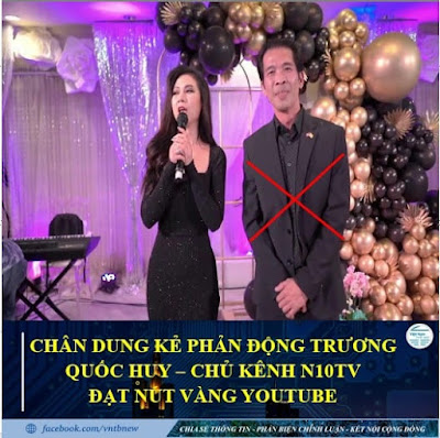 CHÂN DUNG KẺ PHẢN ĐỘNG TRƯƠNG QUỐC HUY – CHỦ KÊNH N10TV ĐẠT NÚT VÀNG YOUTUBE