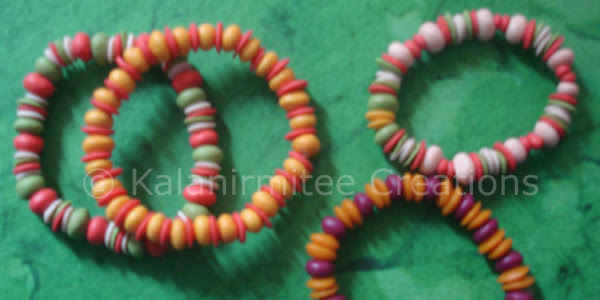 Lamasa craft: Bracelets made from clay beads