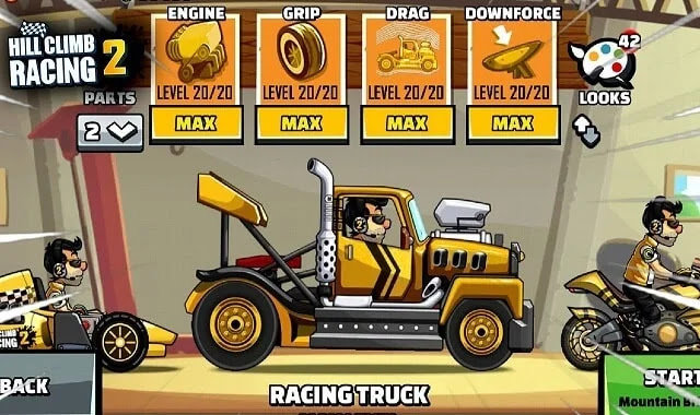 تحميل لعبة Hill Climb Racing 2  مهكرة للاندرويد