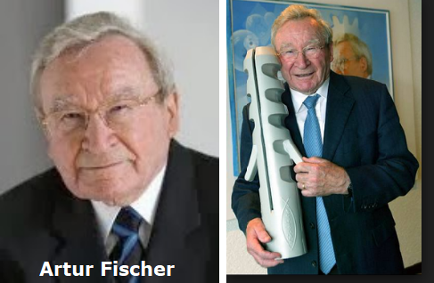 Artur Fischer adalah seorang penemu asal Jerman Biografi Artur Fischer - Penemu Benda Kecil yang Bersaing dengan Thomas Alfa Edison