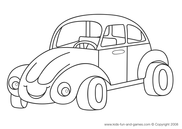 Download Simple Car Coloring Pages Printable (11 Image) - Colorings.net