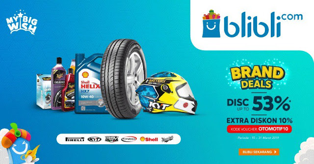 #Blibli - #Promo Brand Deal Diskon Hingga 53% & Ekstra 10% (s.d 31 Maret 2019)