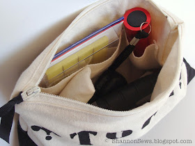 Zipper pouch with lining is a great way to store a few necessary tools