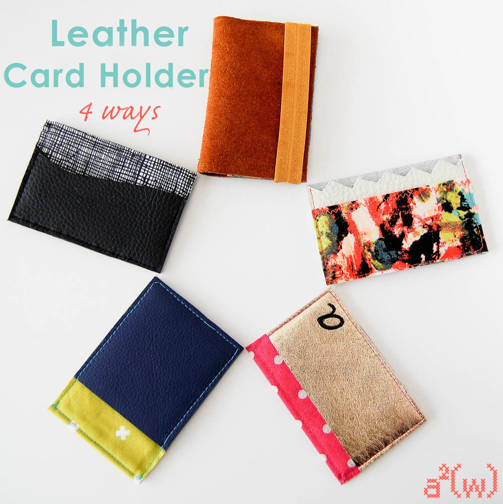 Leather card holder - 4 Tutorials