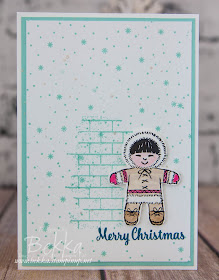 Cookie Cutter Eskimo Christmas Card made with new products from Stampin' Up! UK  Get yours here