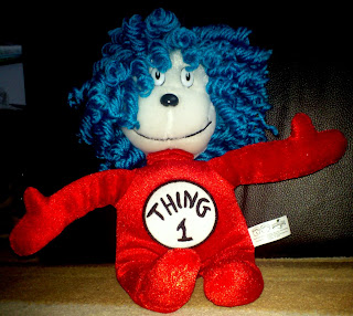 Dr Seuss Thing 1 cuddly toy