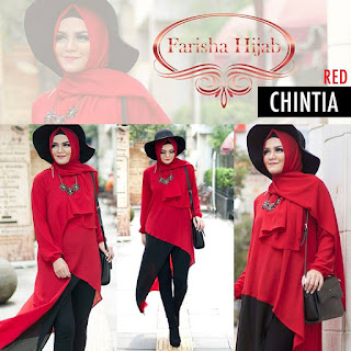 Chintia Tunik by Farisha Hijab Merah